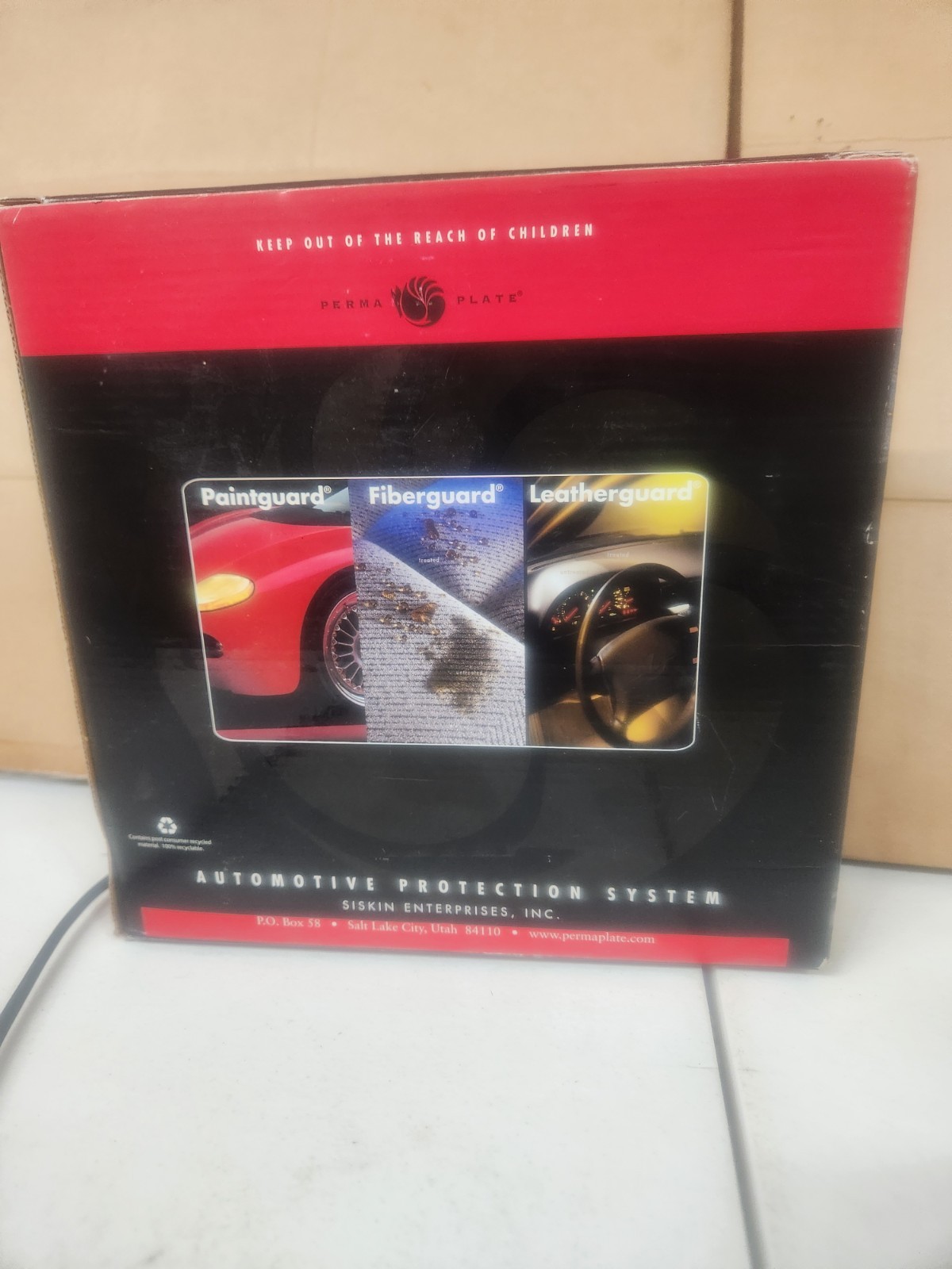 Perma Plate Small Deluxe Automotive Protection Fiberguard Leatherguard NEW