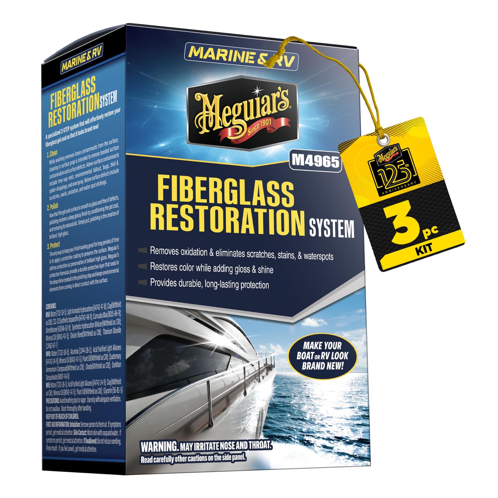 Meguiar’s Marine/RV Fiberglass Restoration System, Factory