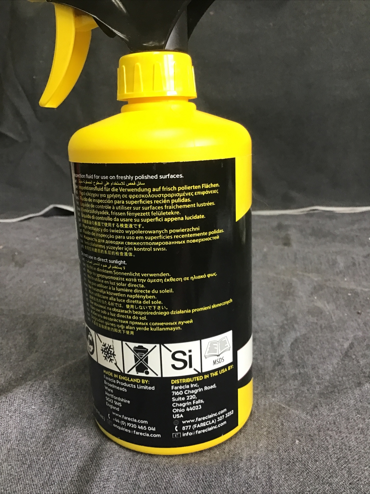 Farecla Fast Inspection Cleaning Fluid 17 Oz Spray