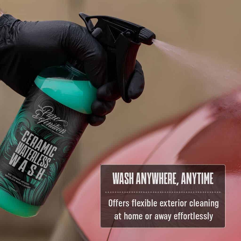 Ceramic Waterless Wash Kit – SiO2 Cleaning Spray For Paint, Glass, Wheels & Trim