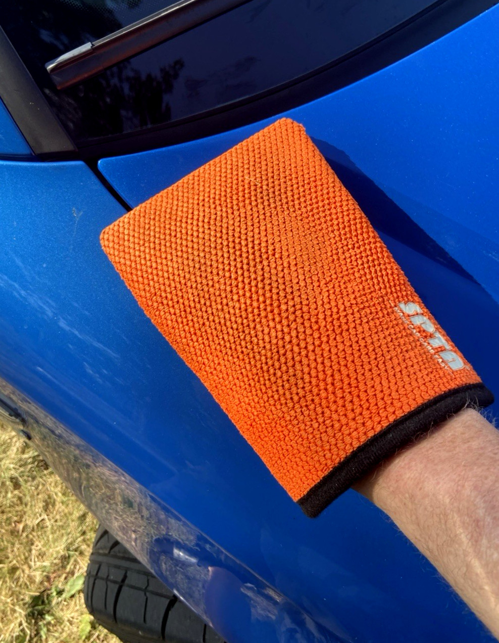 SPTA Synthetic Clay Bar Mitt Pad for Clean Car Detailing Wax Polish