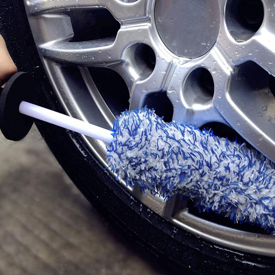 Wheel Brush Automotive Alloy Tire Cleaning Tool Details Seamless Soft Wool Brush