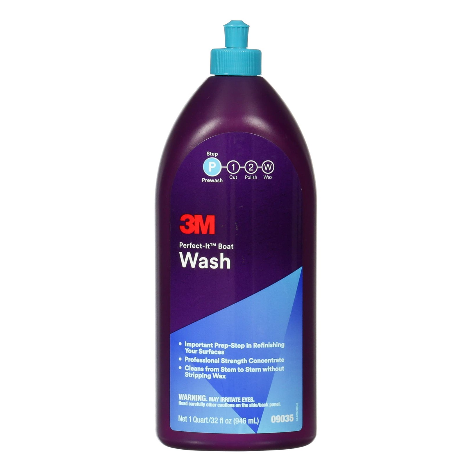 Perfect-It 3M Boat Wash, 09035, 1 Quart, Professional Strength Concentrated Form