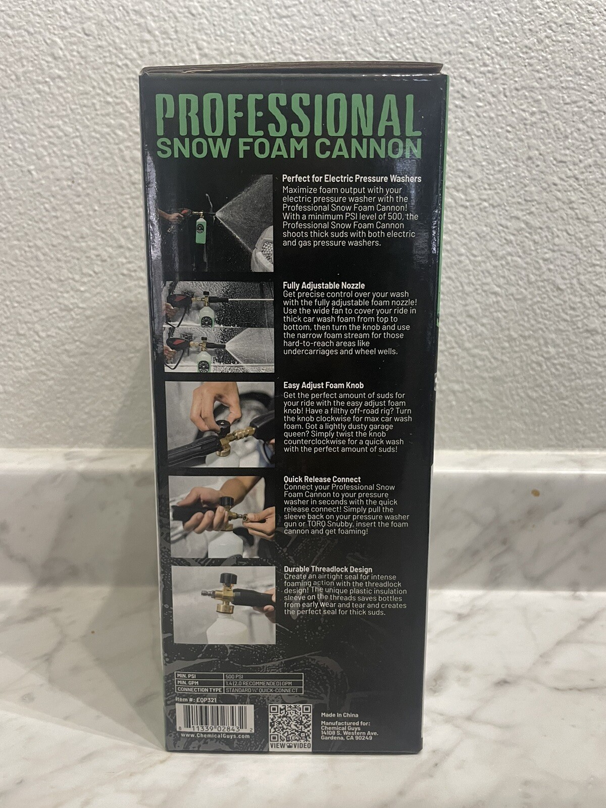 Chemical Guys TORQ Professional Snow Foam Cannon For Pressure Washers (EQP321)