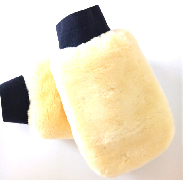 Car Cleaning Soft Washing Gloves Brush Wool Glove Motorcycle Washer Styling Wash