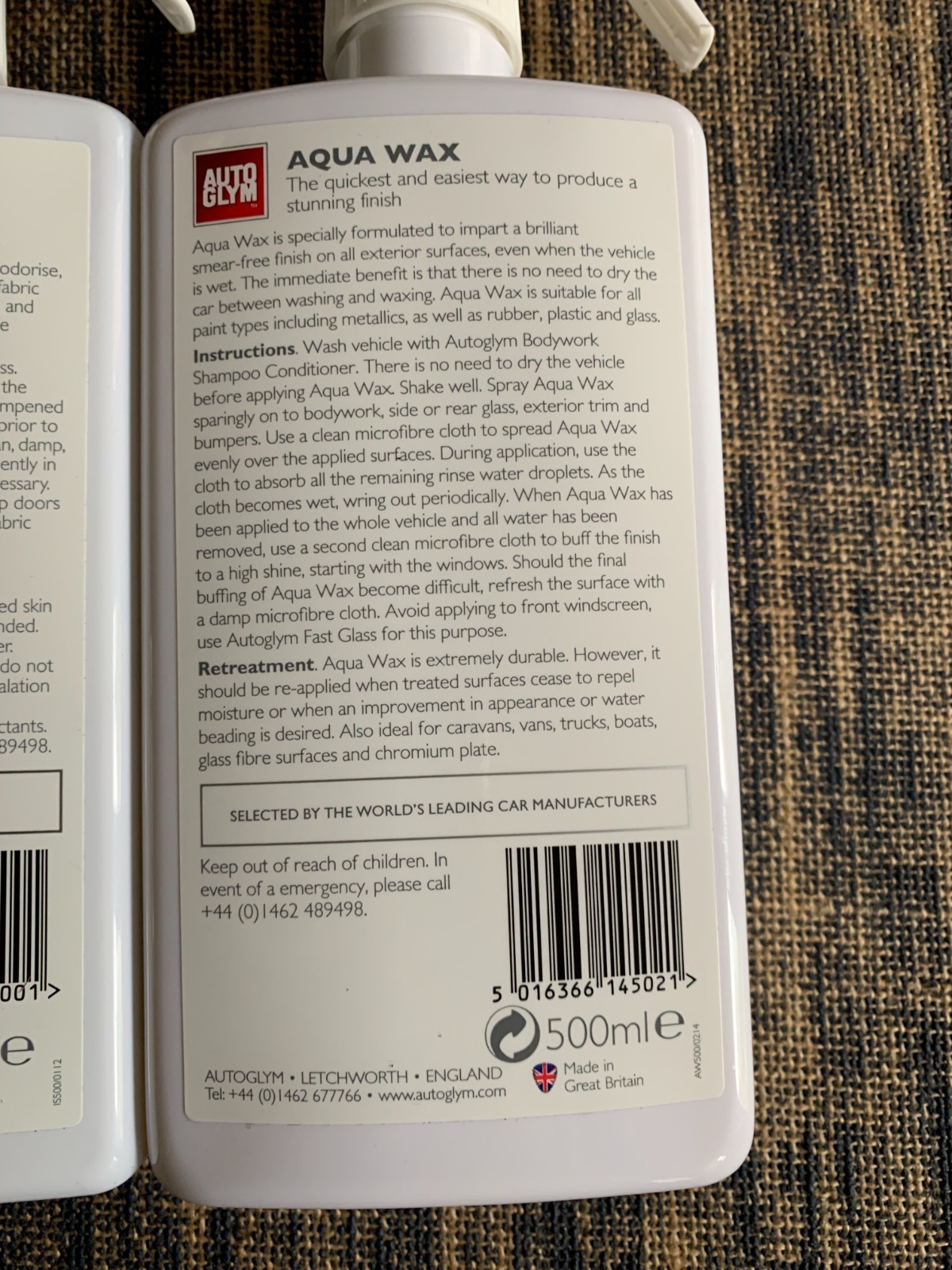 AutoGlym The Collection Perfect Interiors Ideal Car Cleaning Kit 6x 500ml + Bag