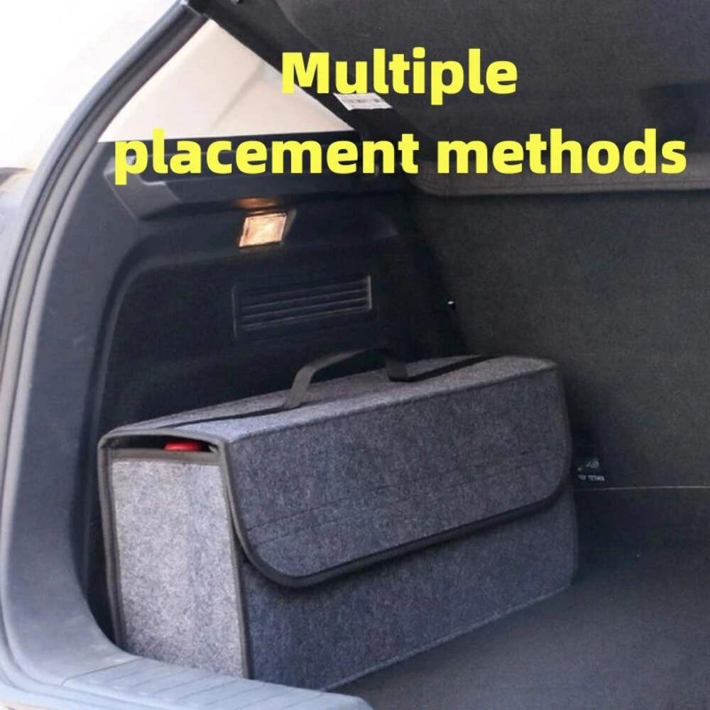 Car Trunk soft Organizer Felt Storage Box Accessories Large Anti Slip SUV Truck