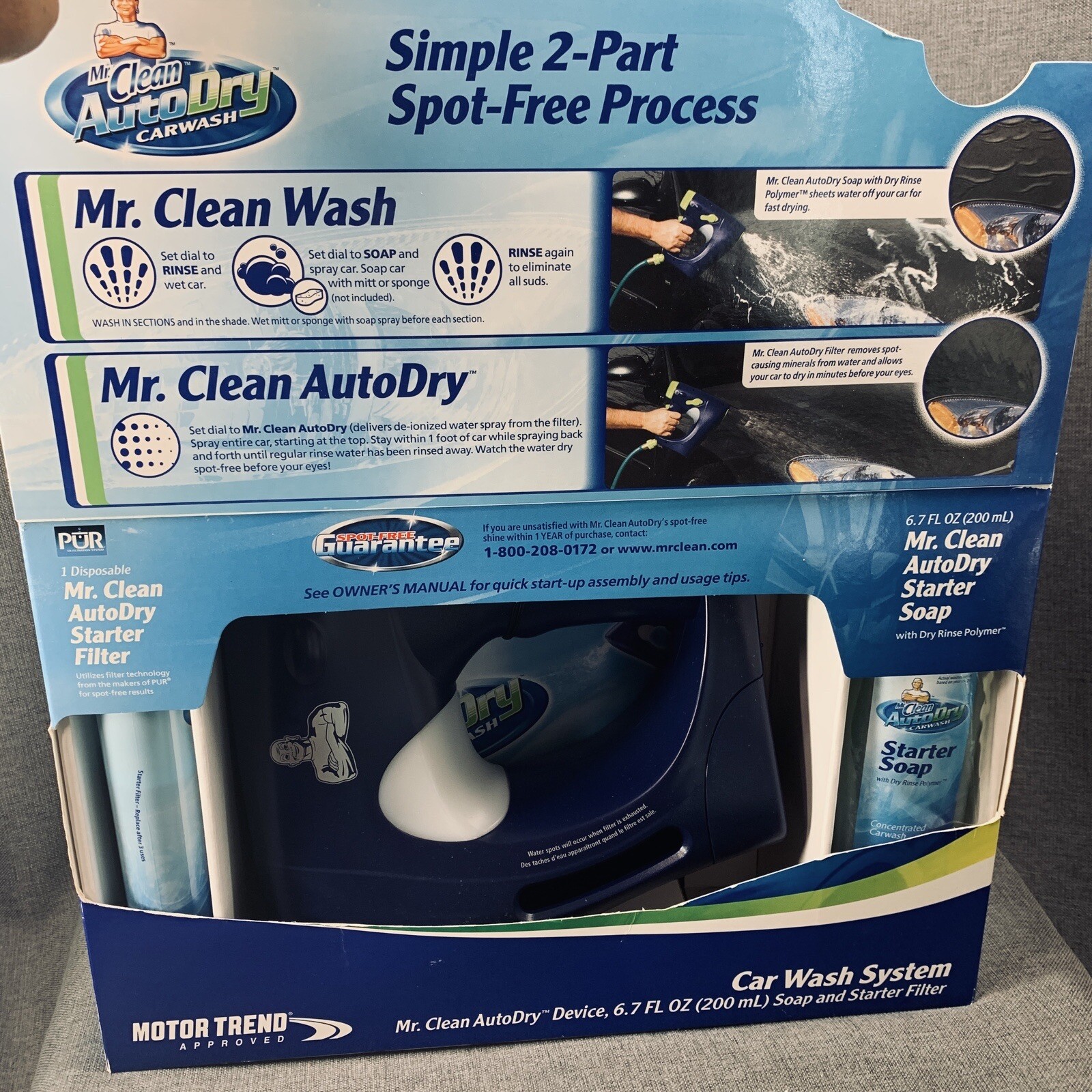 Mr. Clean AutoDry Car Wash System Starter Kit New In Box
