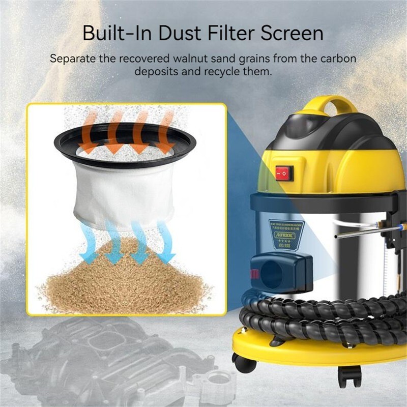 Automotive Walnut Shell Blast Carbon Deposits Cleaner Engine Cleaning Equipment