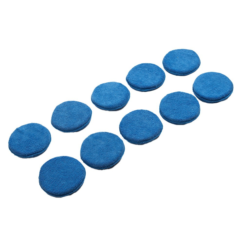 10 X 5 Car Microfiber Polishing Pads Wax Applicator Foam Sponge Cleaning Buffer