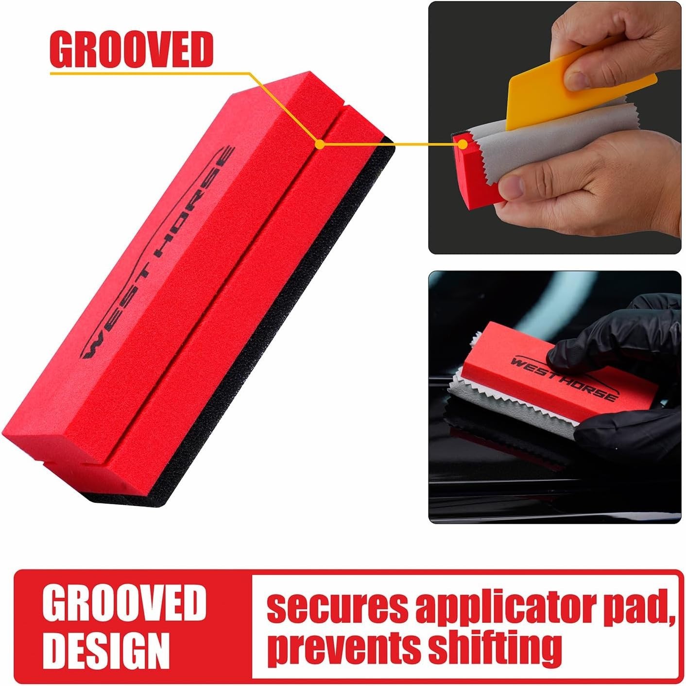 6PCS Ceramic Coating Applicator Sponge Blocks + 12PCS Suede Cloth – Car Deta…
