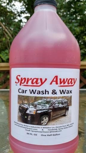 Spray Away Car Wash & Wax : Half Gallon 64oz.