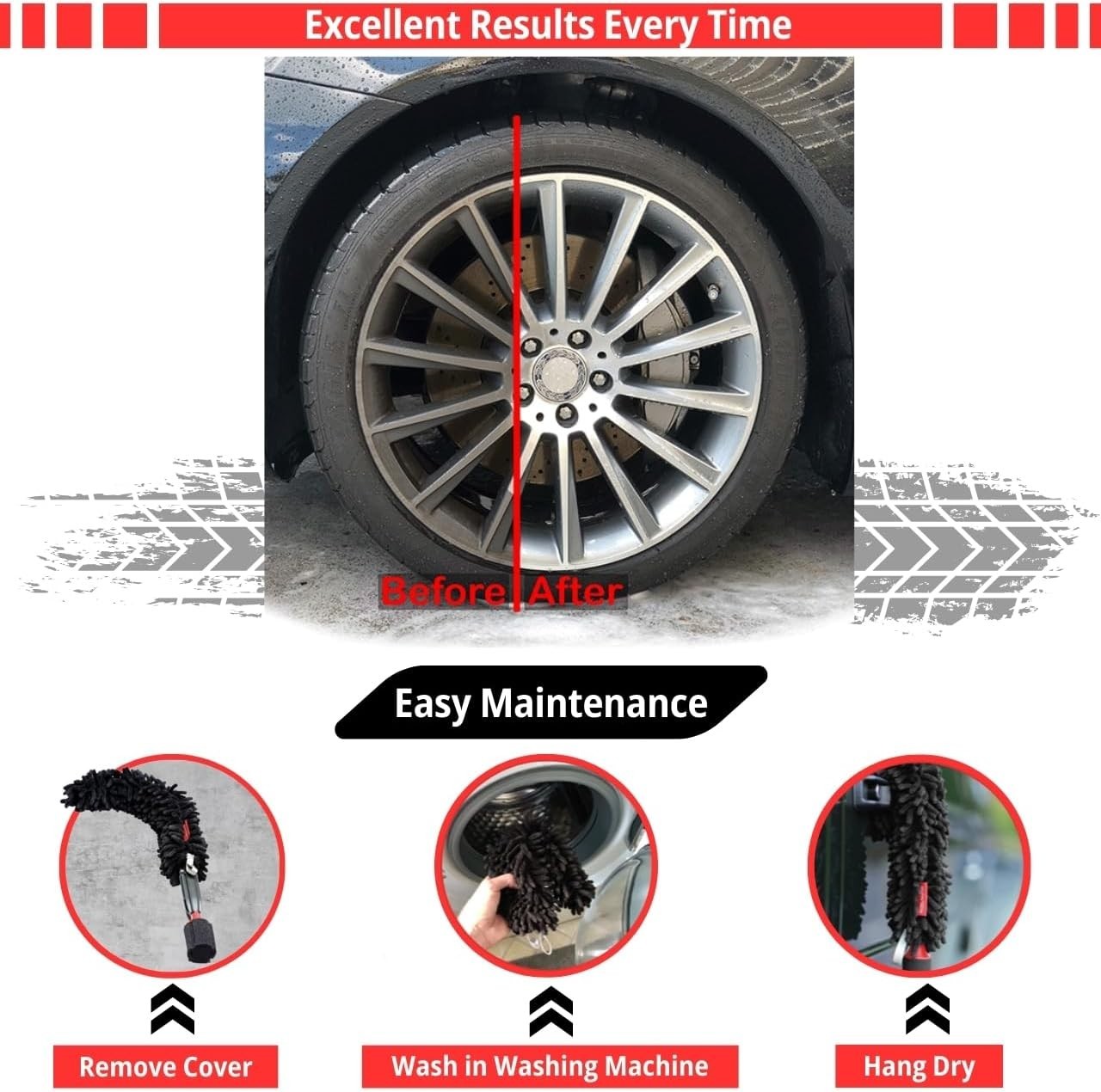 Wheel Detailing Kit with Lug Nut Cleaner