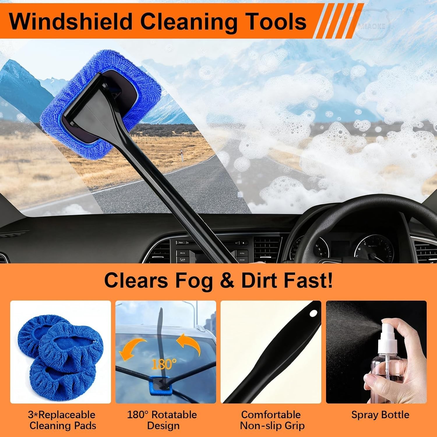 41Pcs Professional Car Detailing Kit, Car Wash Kit with Portable Handbag, Wet…
