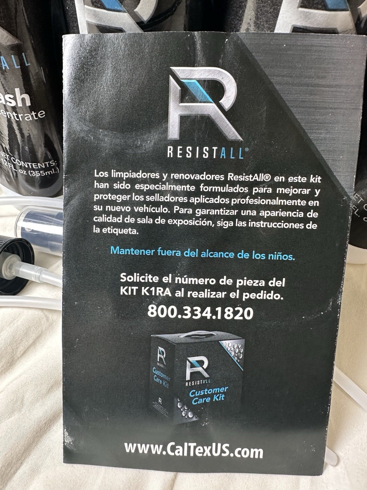 RESISTALL Customer Car Care Kit Protective Coatings Brand NOB Car Detail Kit