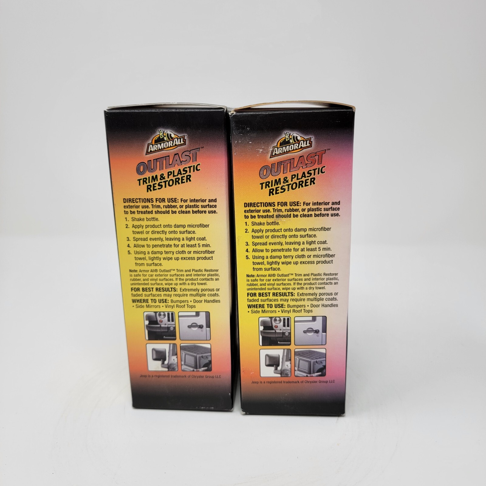2x Armor All Outlast Car Trim & Plastic Cleaner Cleans Cars Trucks Motors