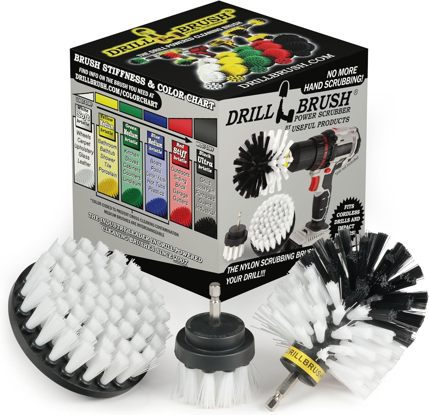 Ultimate Car Detailing Kit – 3 Drill Brush Set for Interior & Exterior Precision