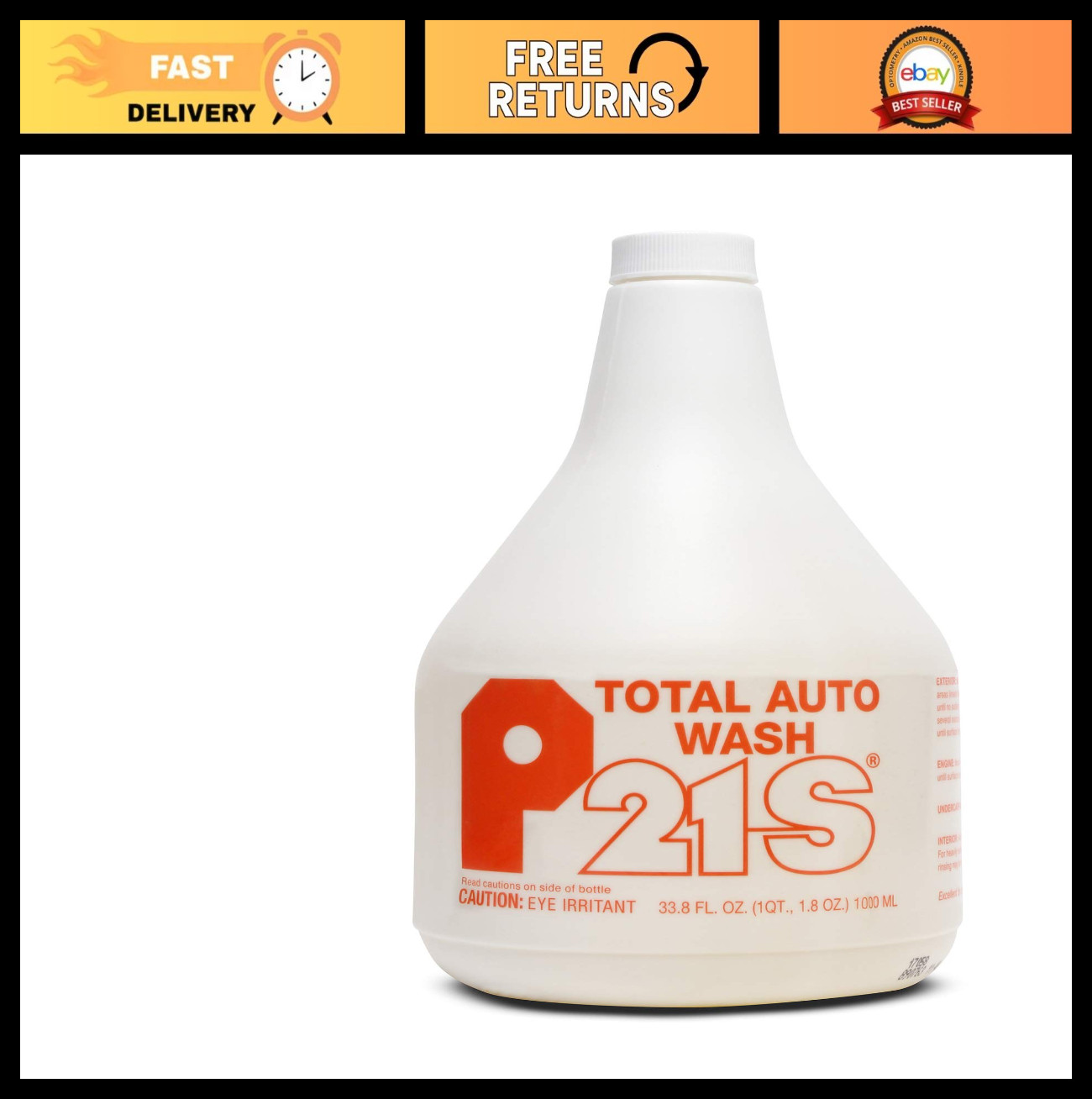 Auto Wash Refill 1000ml – Clear Car Wash Soap, 33.8 Fl Oz, Perfect for Detailing