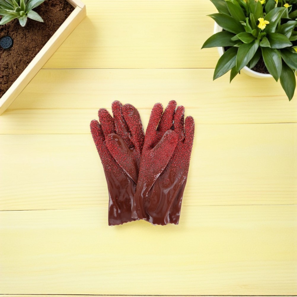 2 Pairs Non-slip Cleaning Gloves Thick Dishwashing for Dishes Commercial