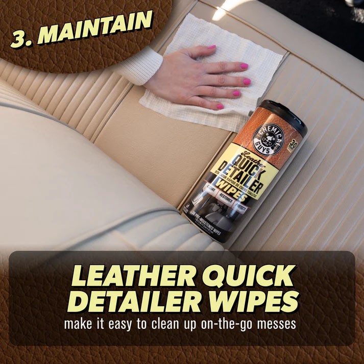 Chemical Guys – Clean, Condition & Maintain Leather Care Kit (3 Items)