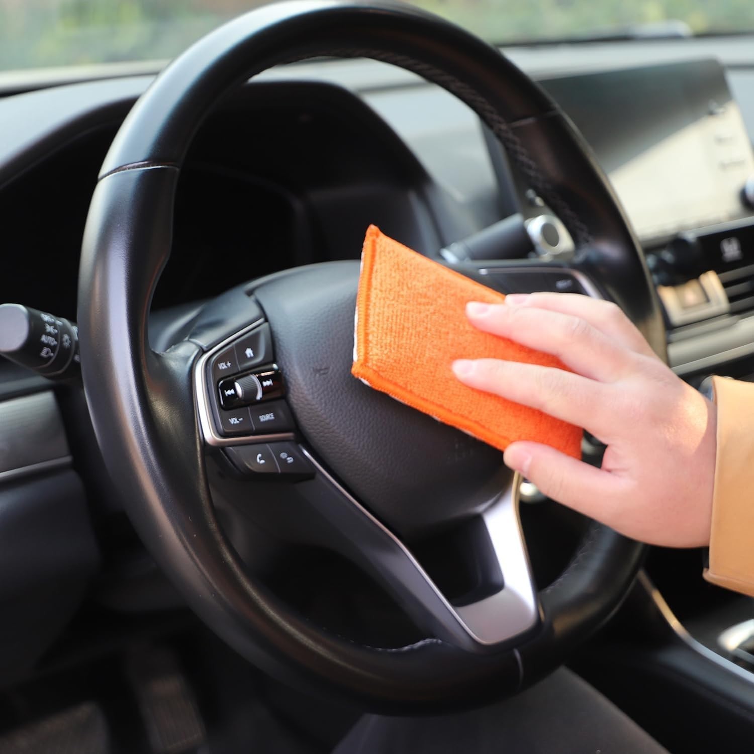 Car Interior Scrubbing Sponge, 8Pcs Scrub Ninja, Microfiber Car Wax Applicato…