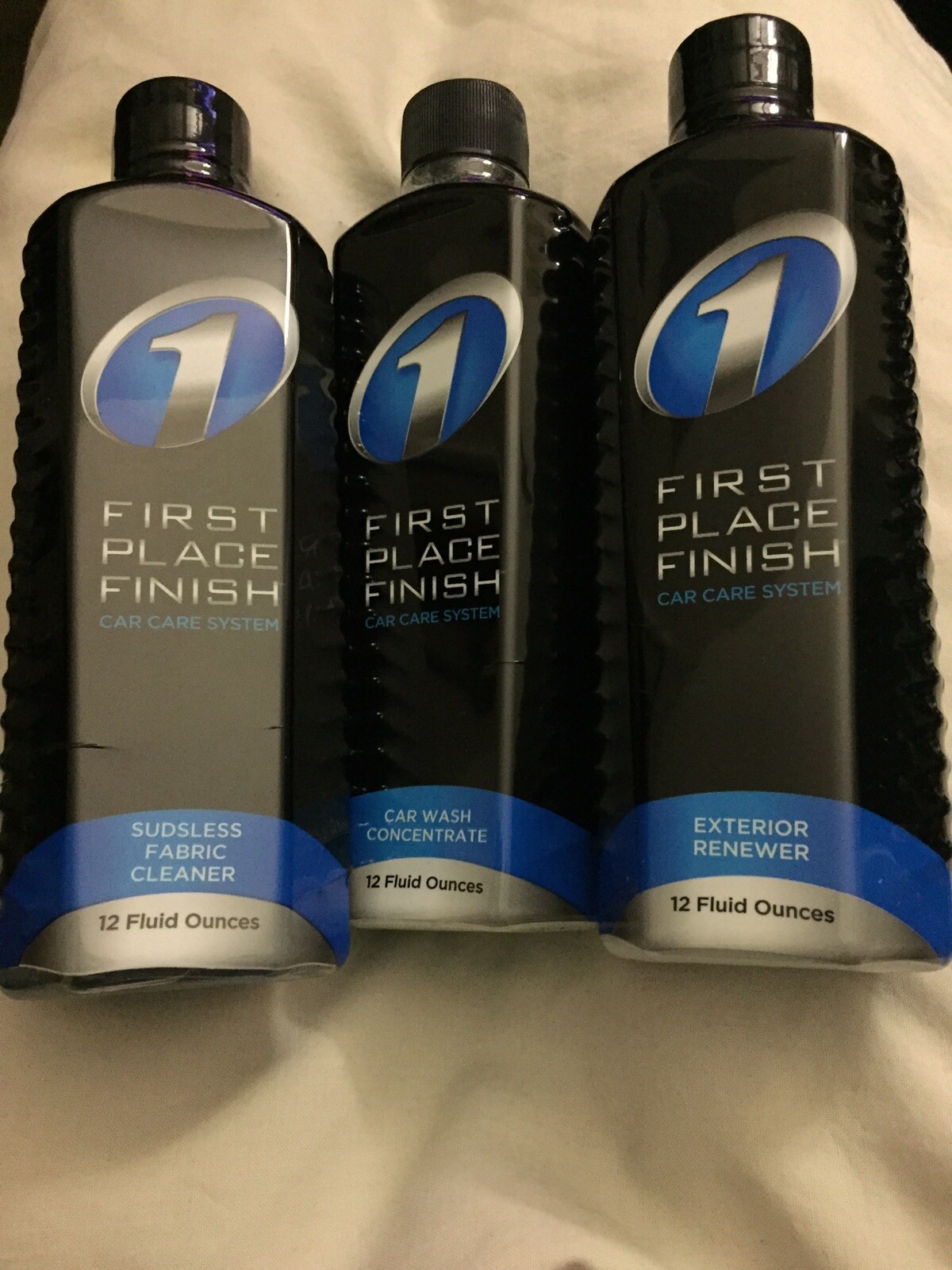 First Place Finish Car Wash Kit 3 12 oz bottles, open box