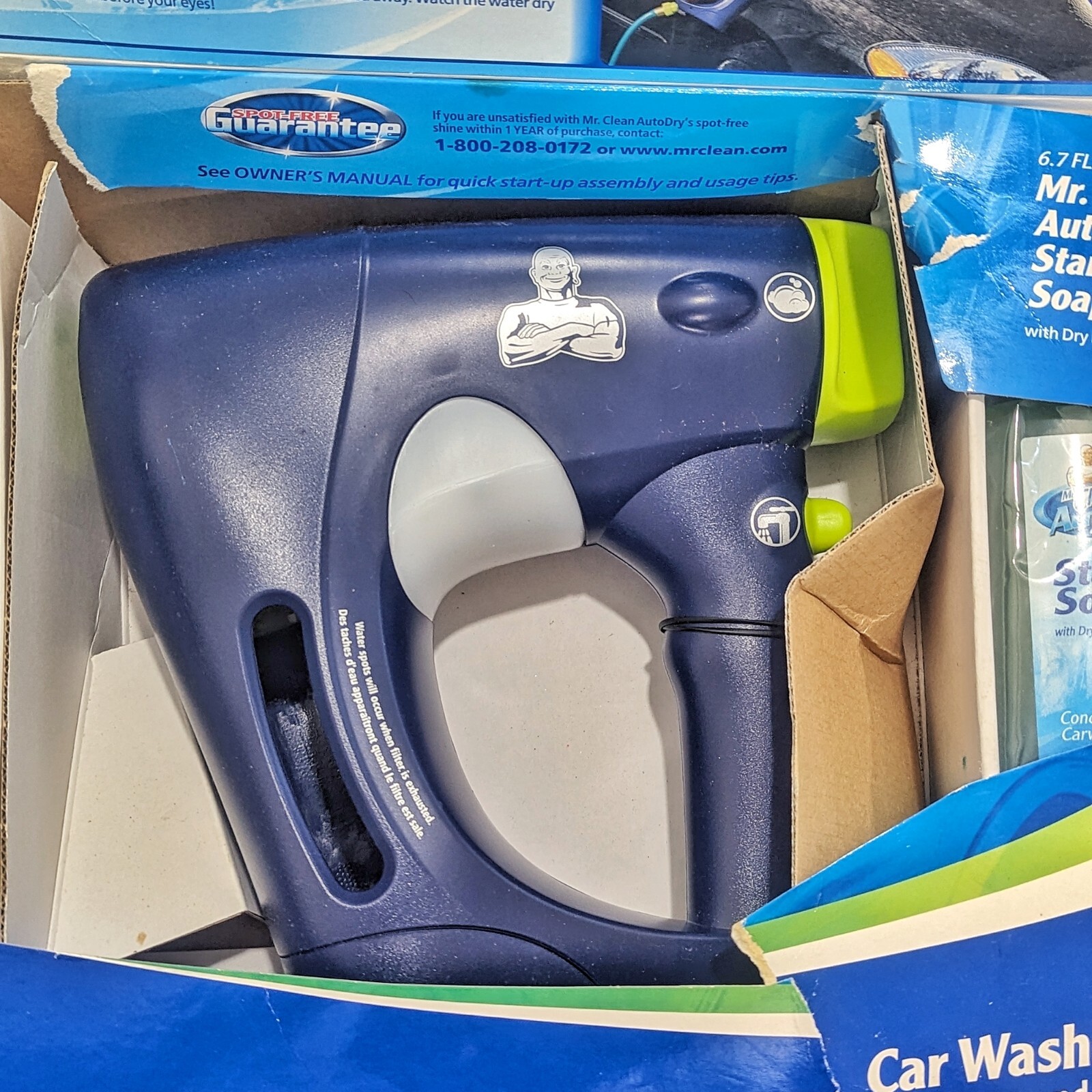 NEW Mr Clean Auto Dry Car Wash Spray System w/ Soap Starter Filter Touchless Kit