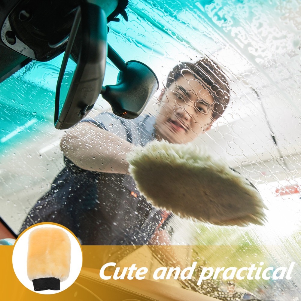 Practical Car Wash Glove Double-sided Washing Gloves Accessories