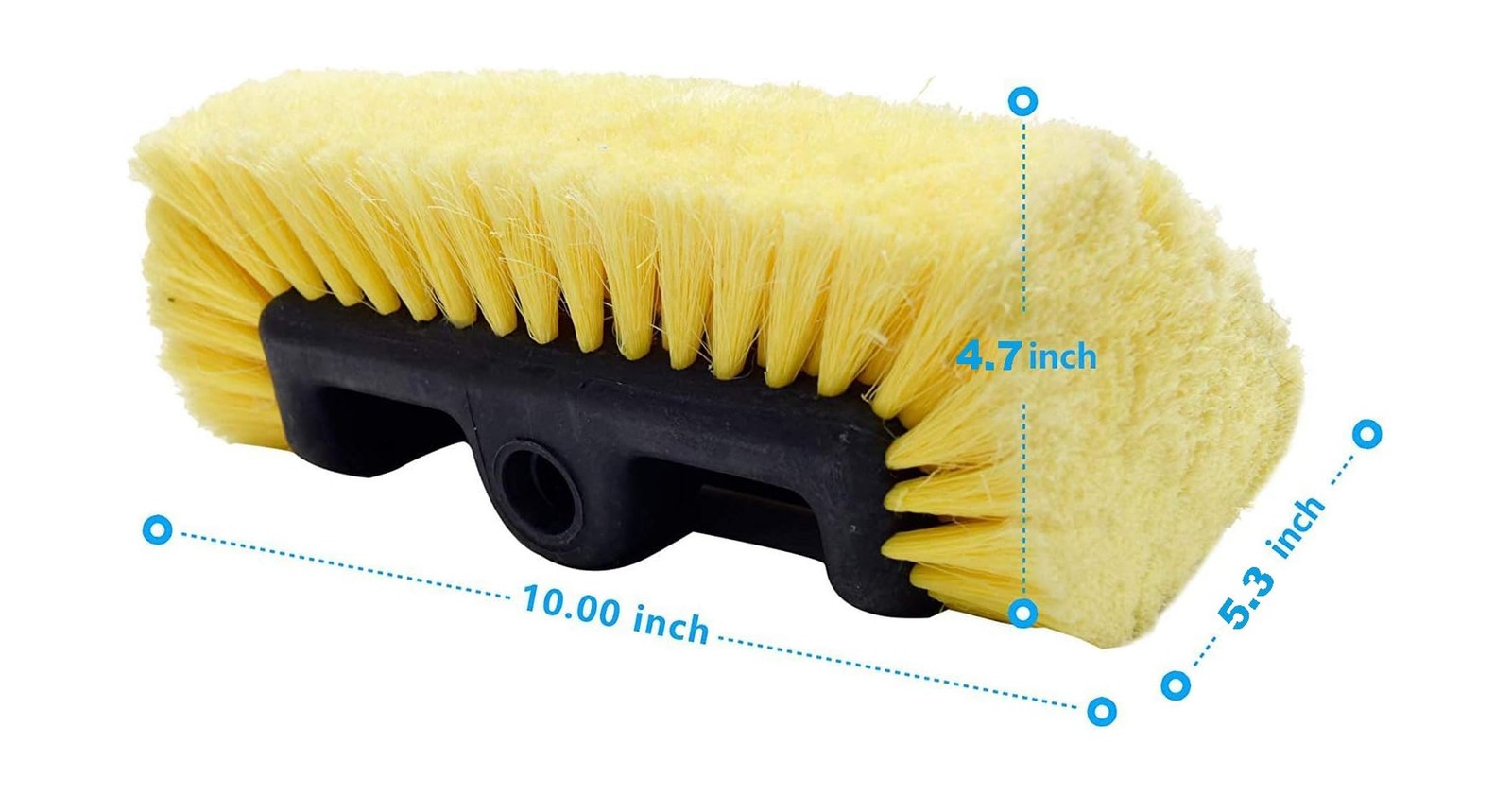 CARCAREZ 10″ Car Wash Brush Head with Soft Bristle for Auto RV Truck Boat Cam…