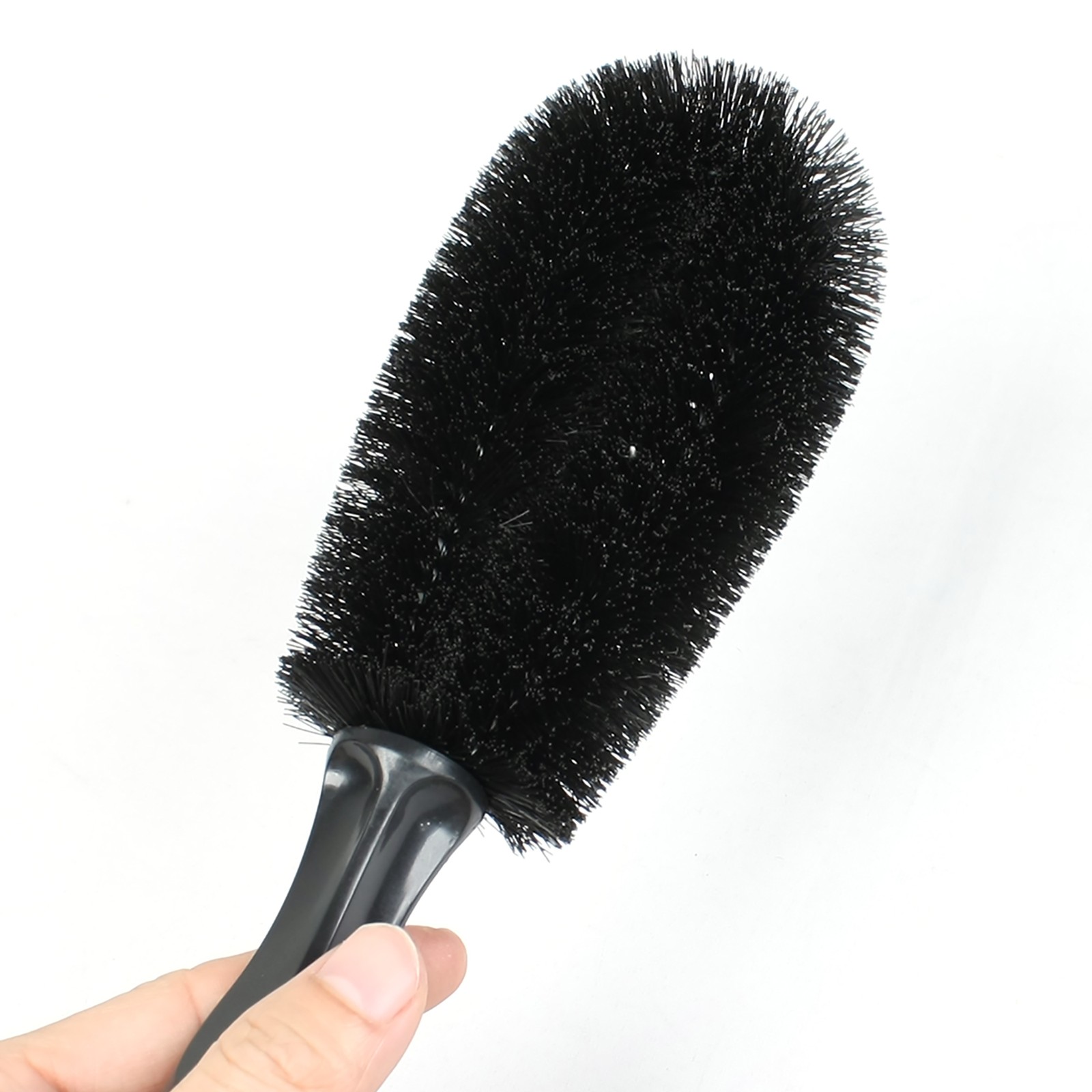 Universal Black Car Wheel Tire Rim Brush Wash Cleaning Tool 10.6″ Pack of 1
