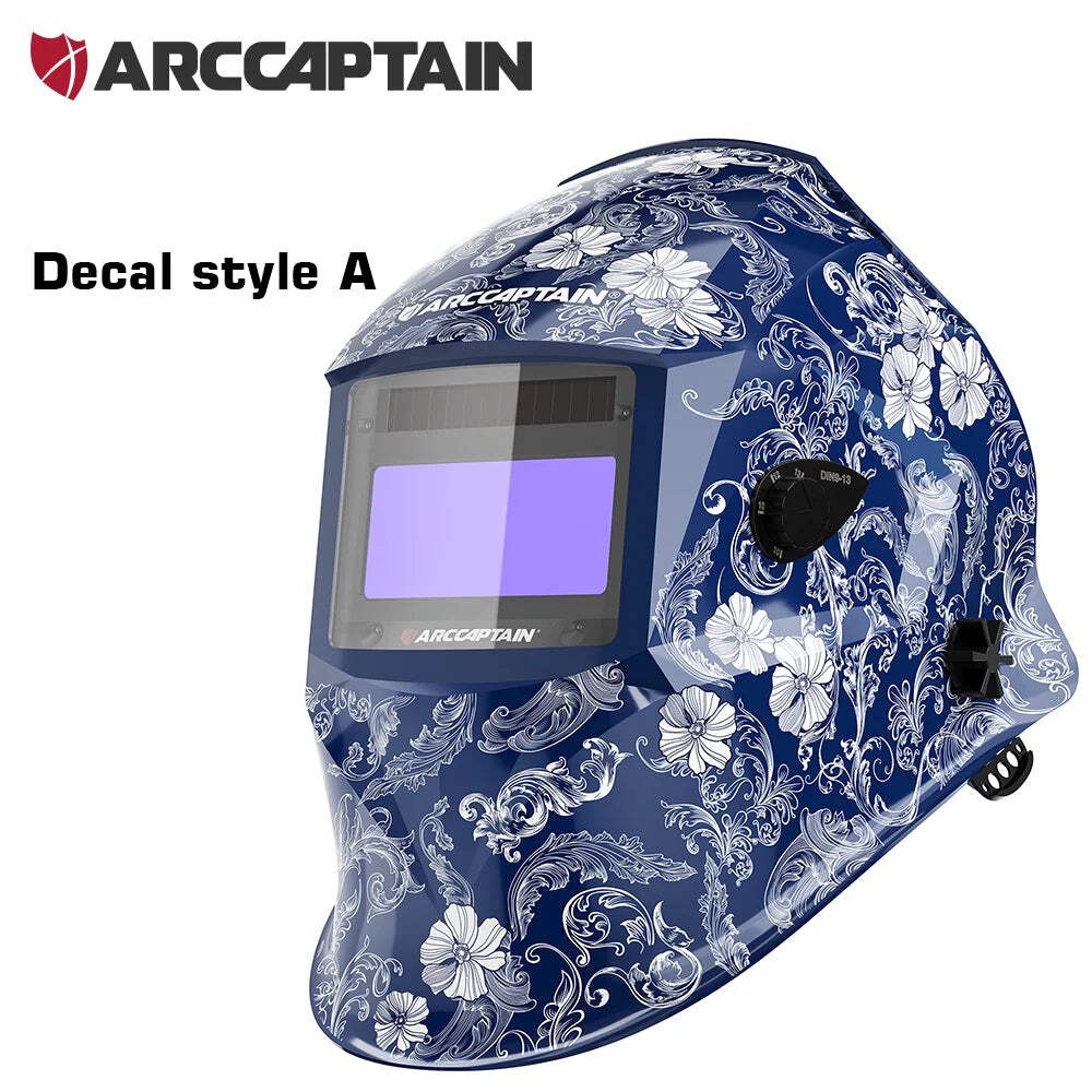 ARCCAPTAIN Welding Helmet Auto Darkening 1/1/1/1 Solar Powered 4 Arc Sensor SUV