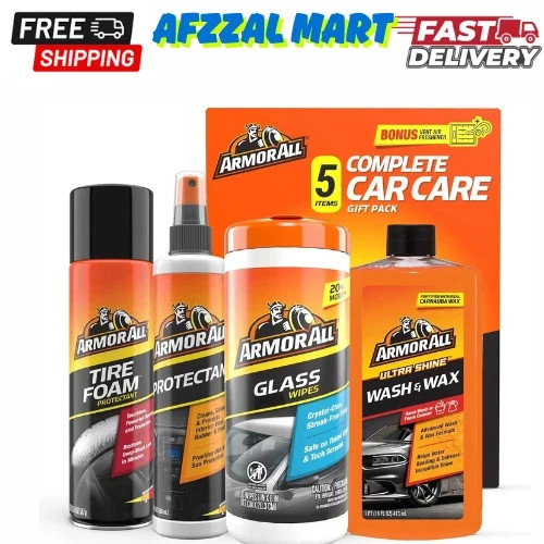 Armor All Car Wash and Car Cleaner Kit by Armor All, Includes Glass Wipes, Car W