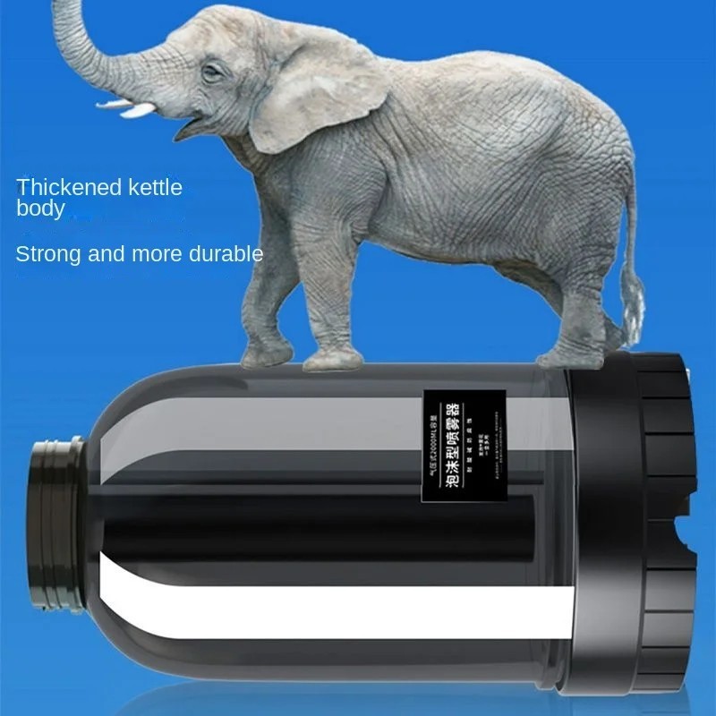 2L Hand Pump Foam Sprayer Snow Foam Cannon Car Wash Spray Bottle 3 Nozzles