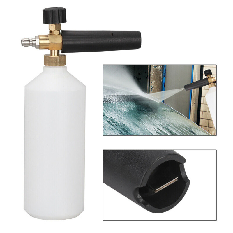 1L Bottle Car Wash Snow Foam Lance w/ 1/4″ Quick Connector Pressure Jet Washer