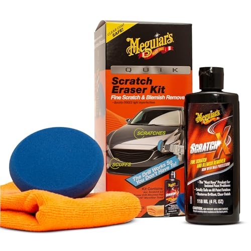 Meguiar’s Quik Eraser Kit, 4 Count, Car Scratch Repair ScratchX