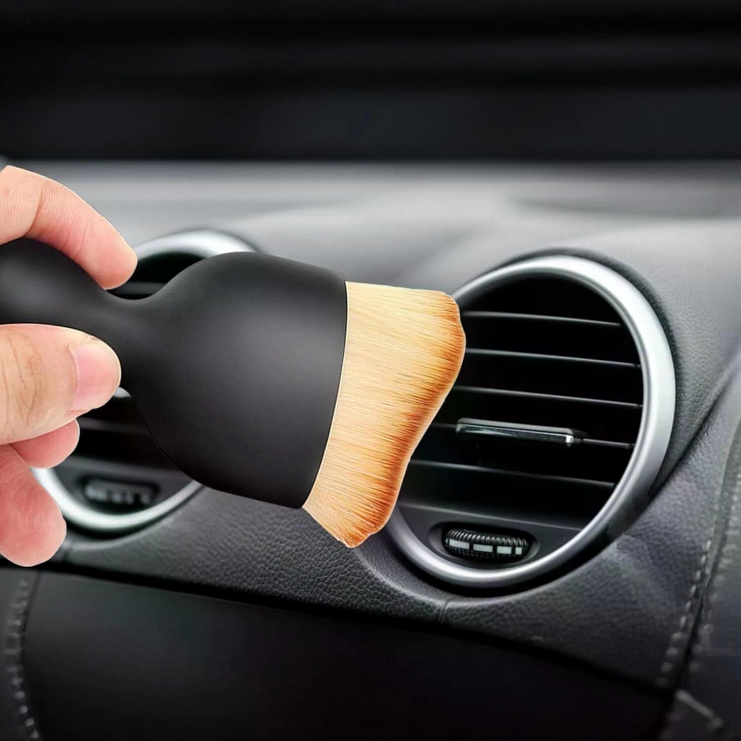 Car Interior Care Brush Premium Bristles Dashboard Screen Air Vent Gap Cleaner