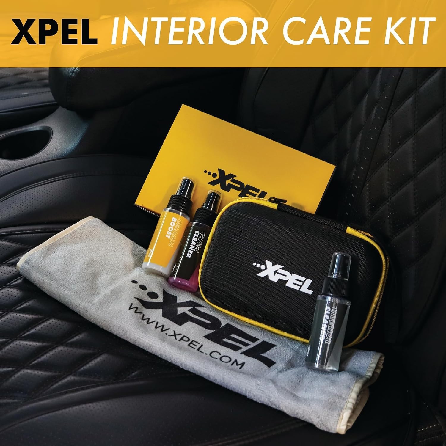 Ultimate Car Interior Care Kit: Cleaner, Ceramic Boost & Tint-Safe Glass Cleaner