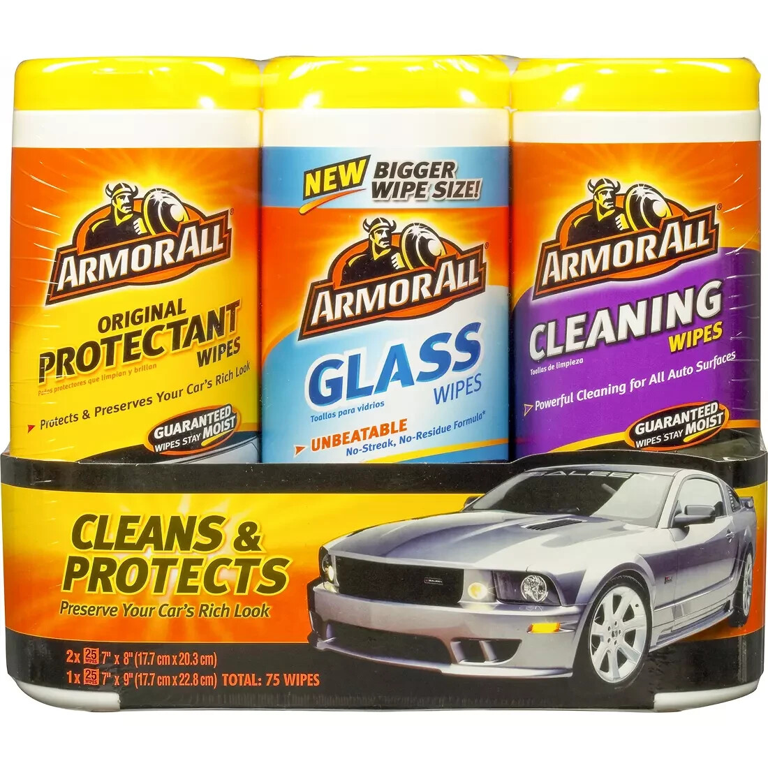 ARMOR ALL Protectant, Cleaning & Glass Wipes, 3 pk. – SHIPS FREE!