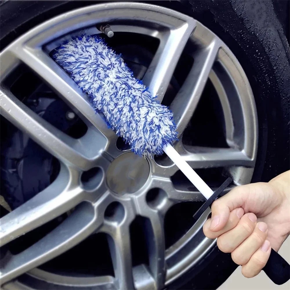 Wheel Brush Automotive Alloy Tire Cleaning Tool Details Seamless Soft Wool Brush