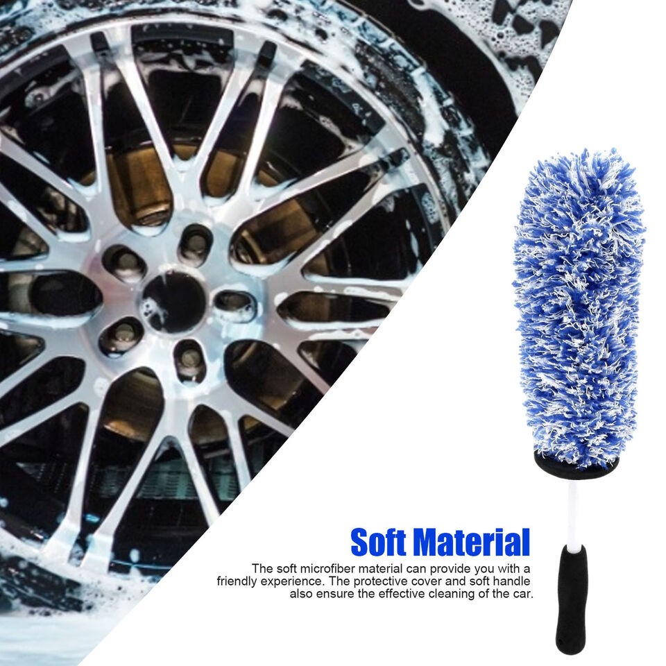 Wheel Brush Automotive Alloy Tire Cleaning Tool Details Seamless Soft Wool Brush