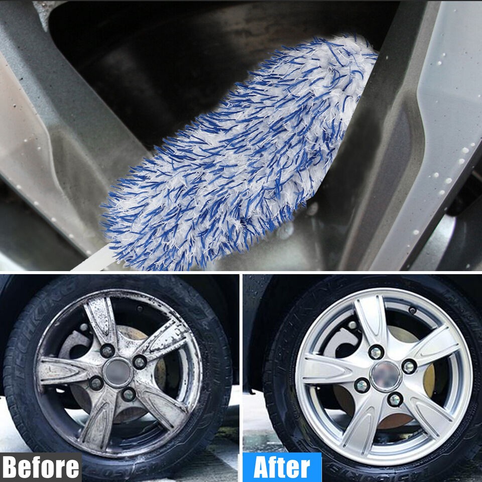 Wheel Brush Automotive Alloy Tire Cleaning Tool Details Seamless Soft Wool Brush