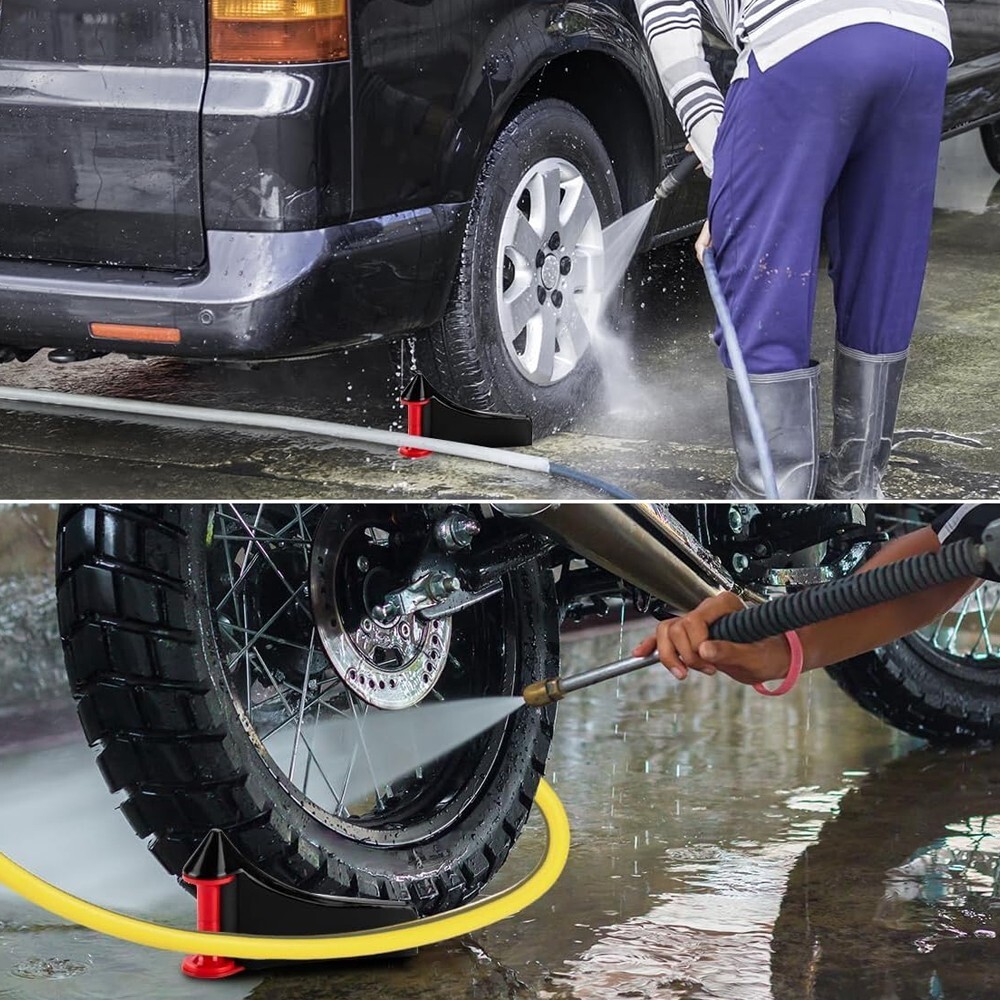 4× Car Washing Hose Guide Pressure Washer Hose Roller for Motorcycle Truck Tires