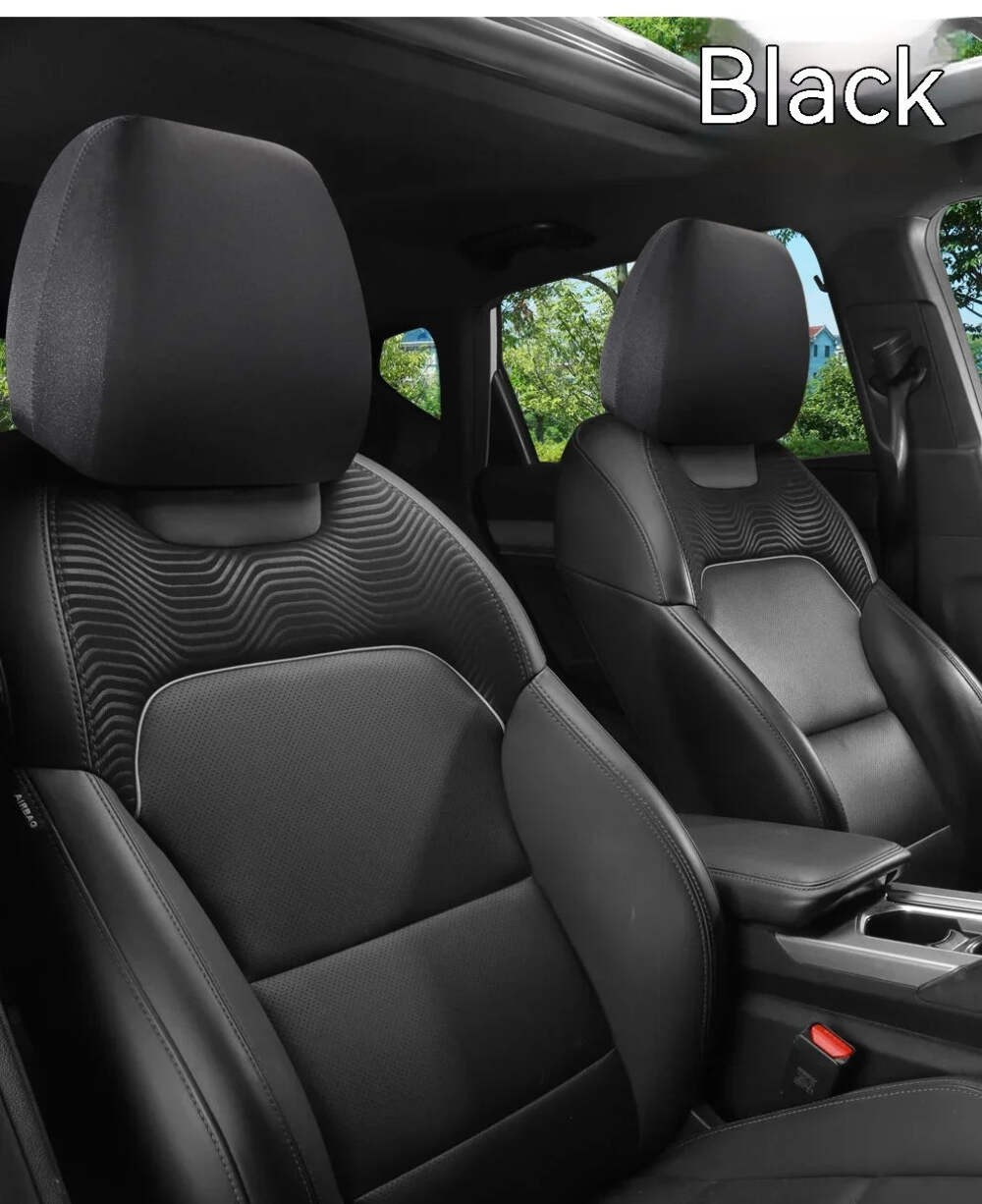 1PC Car Seat Headrest Cover Anti-Dirty Elastic Protective Interior Protector