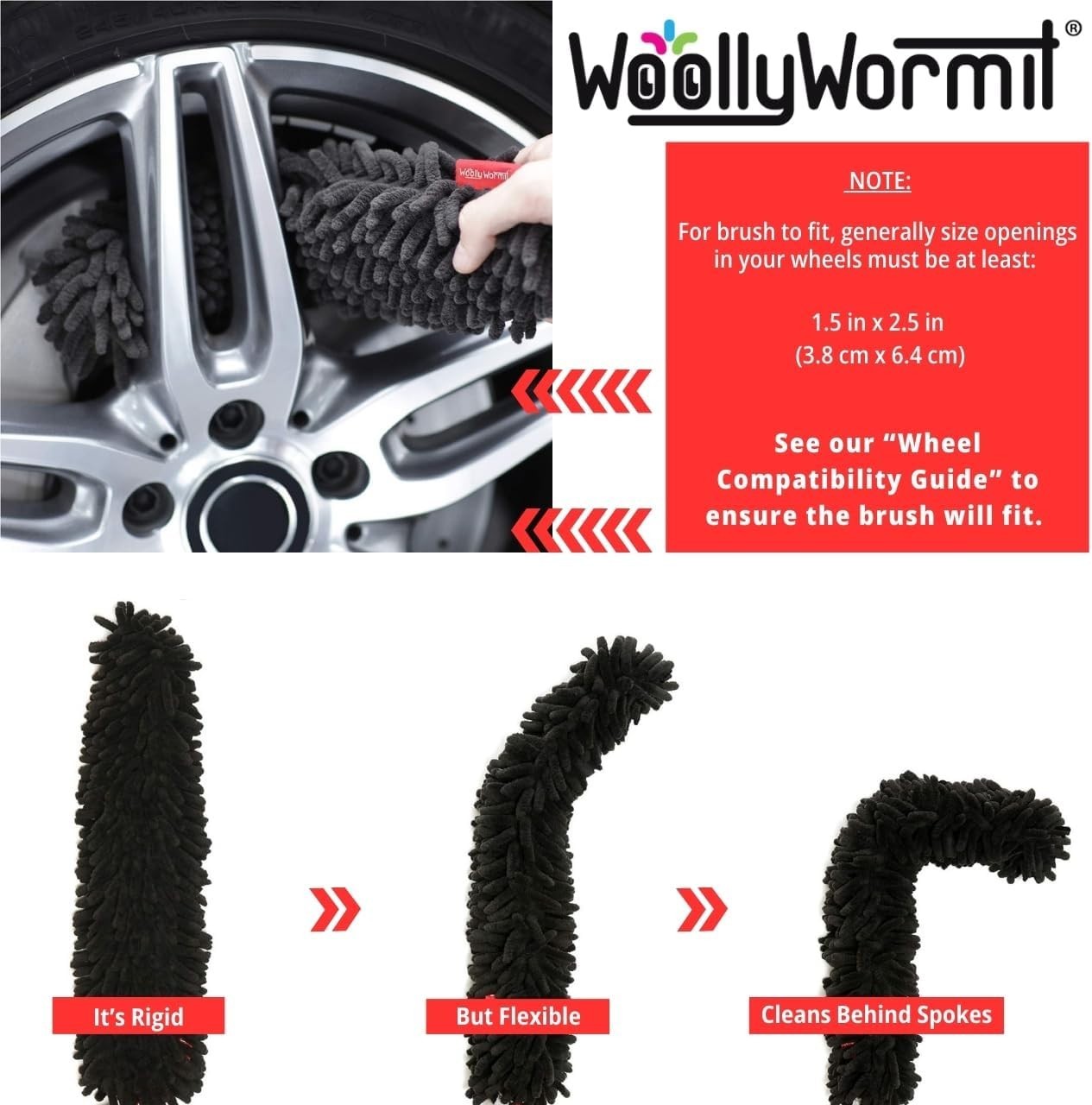 Wheel Detailing Kit with Lug Nut Cleaner