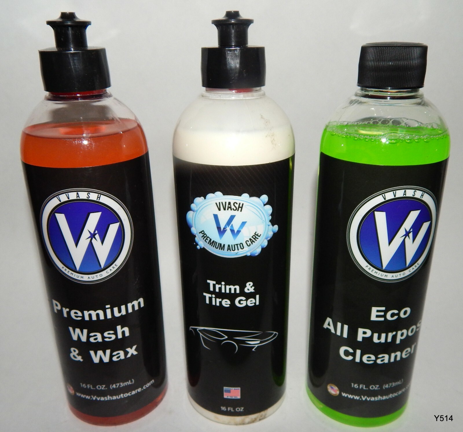 Custom Lot Wash and Wax, Trim and Tire Gel, Eco All Purpose Cleaner