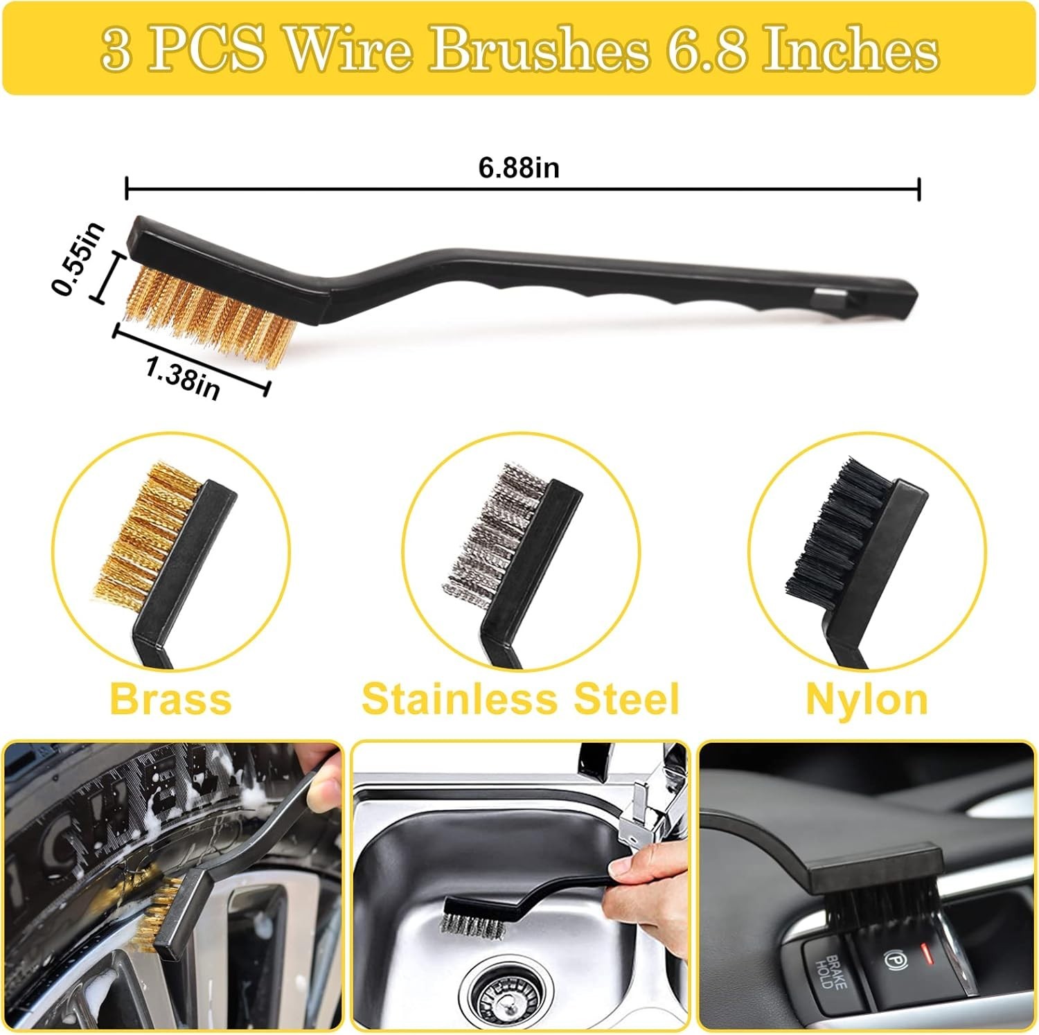 27Pcs Car Detailing Kit, Car Detailing Brush Set, Auto Detailing Drill Brush …