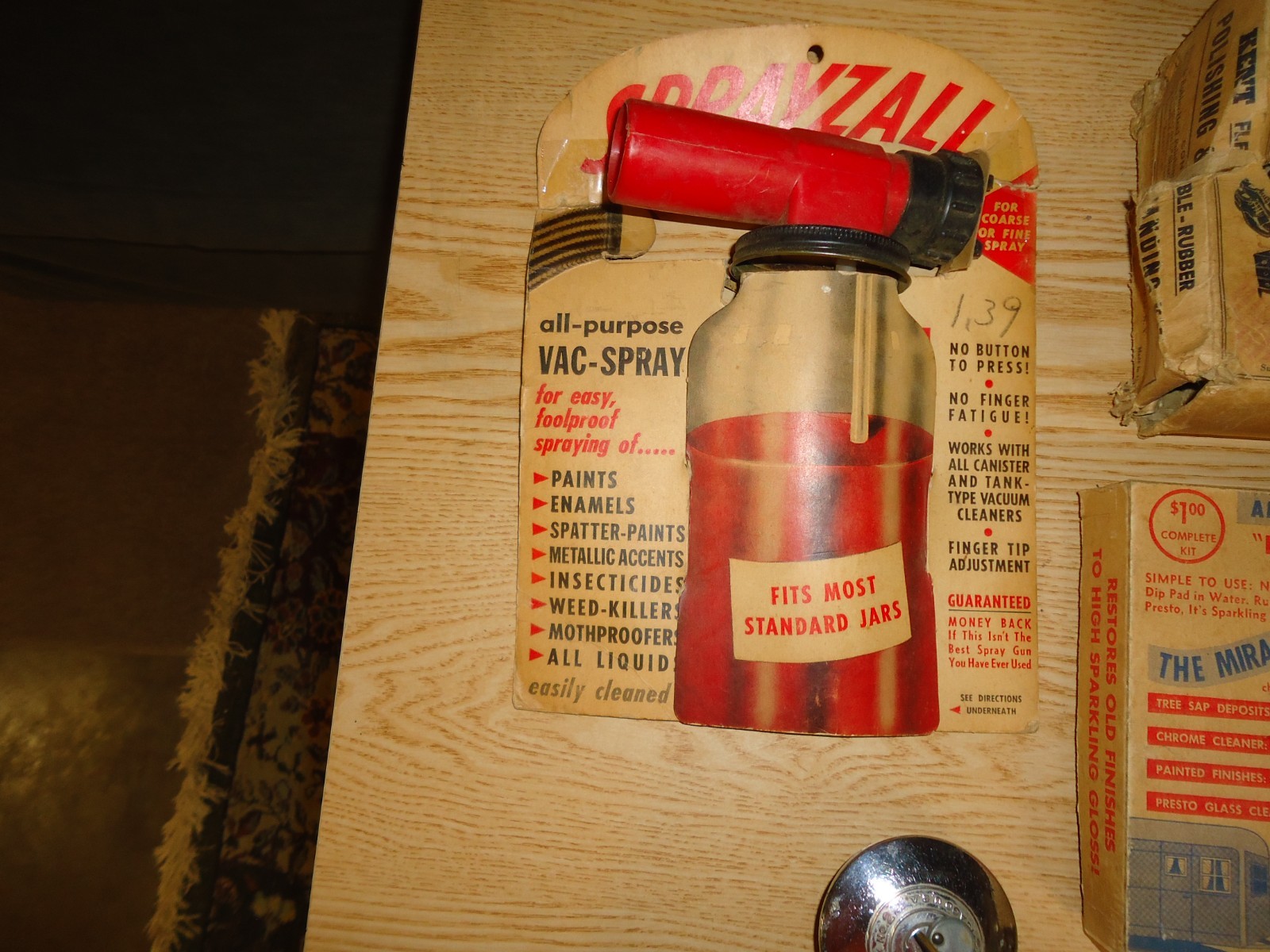 Mixed Lot Vintage Car Accessories / Cleaner / Polish Kit / Spot Light / Gas Cap