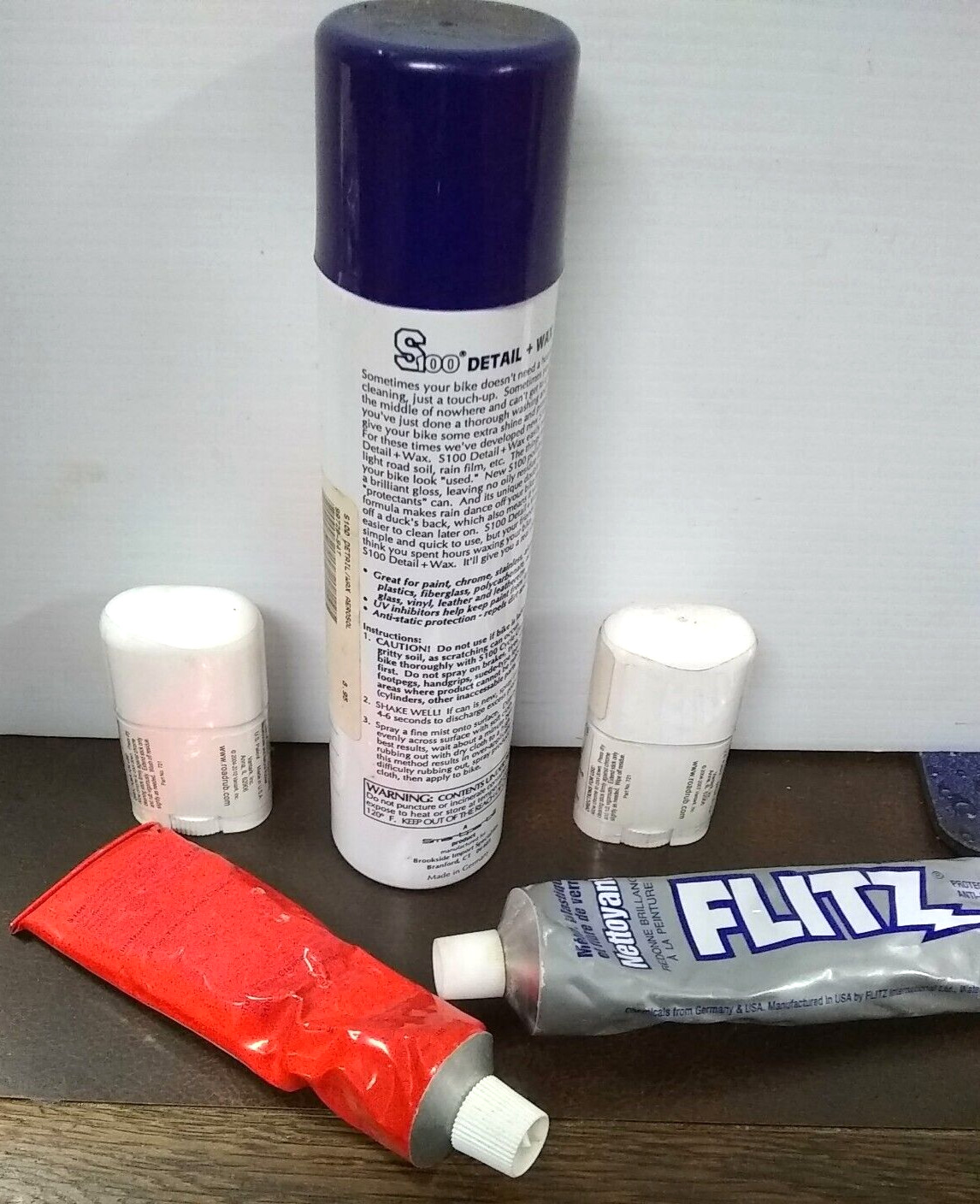 Detail And Wax Cleaning Kit Lot Of 5 For Motorcycle (FC110-2Q2396