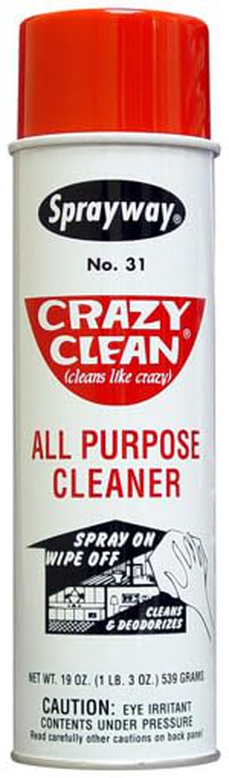 Sprayway SW031 Crazy Clean All Purpose Cleaner 19 oz. (Pack of 12)