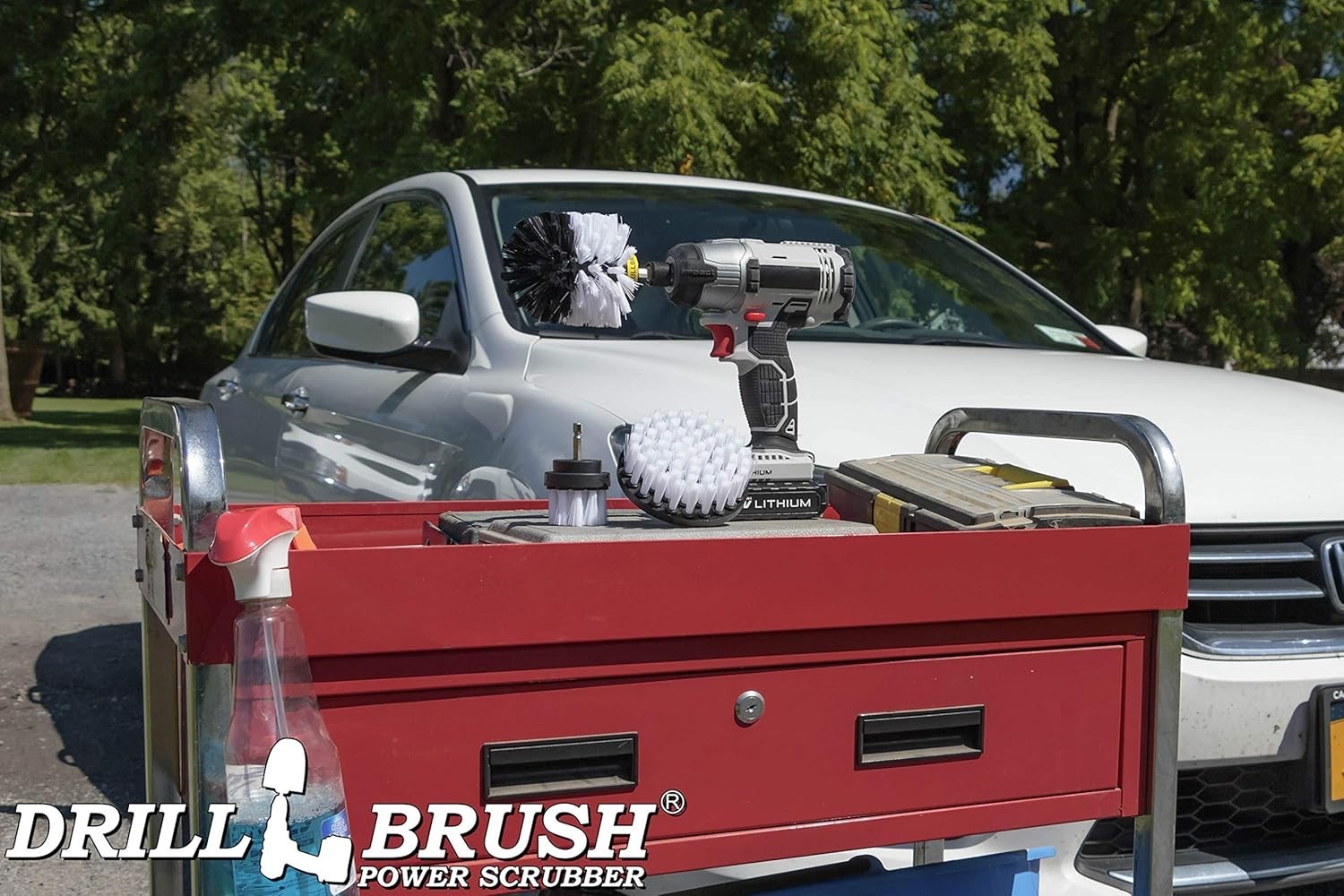 Ultimate Car Detailing Kit – 3 Drill Brush Set for Interior & Exterior Precision